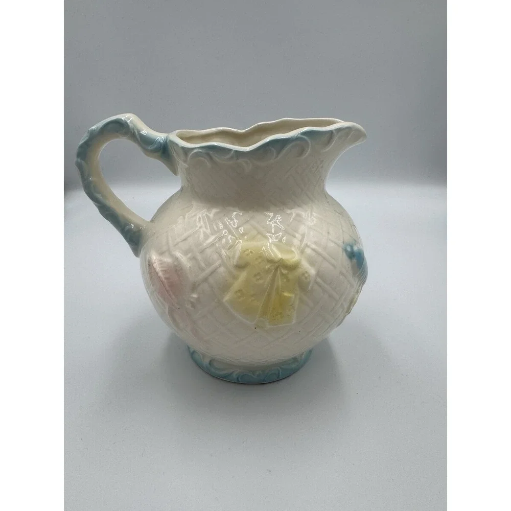 Vintage 50s 60s Baby Girl Boy Pitcher Relpo Porcelain Japan‎ MCM